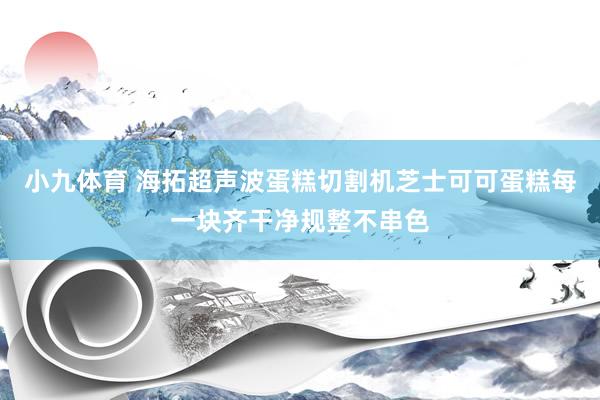 小九体育 海拓超声波蛋糕切割机芝士可可蛋糕每一块齐干净规整不串色